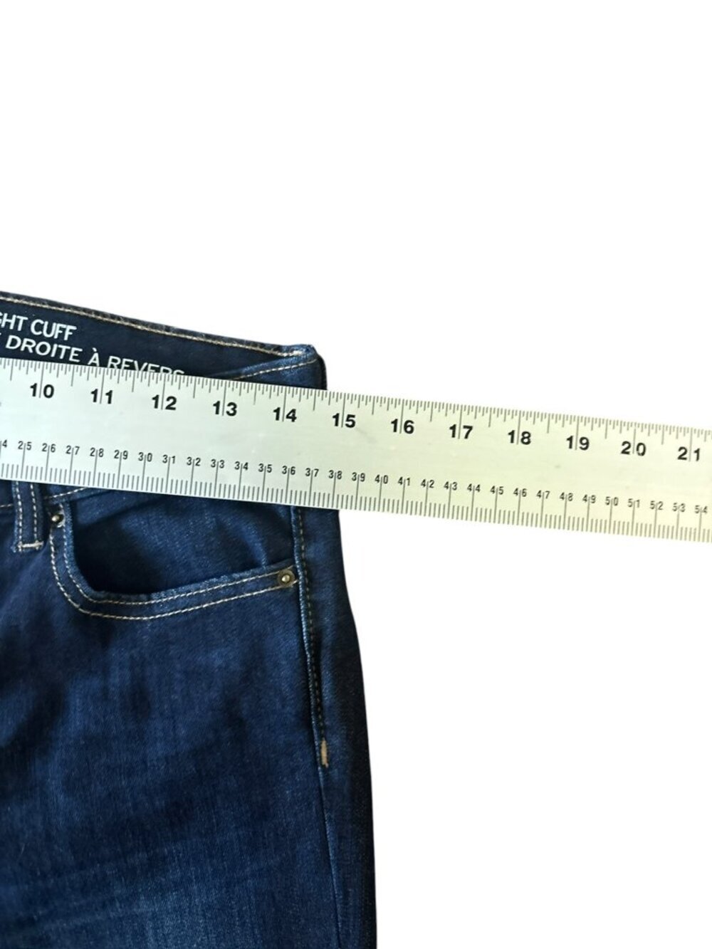 Gap Women's Straight Cuff Blue Jeans - Picture 4 of 6